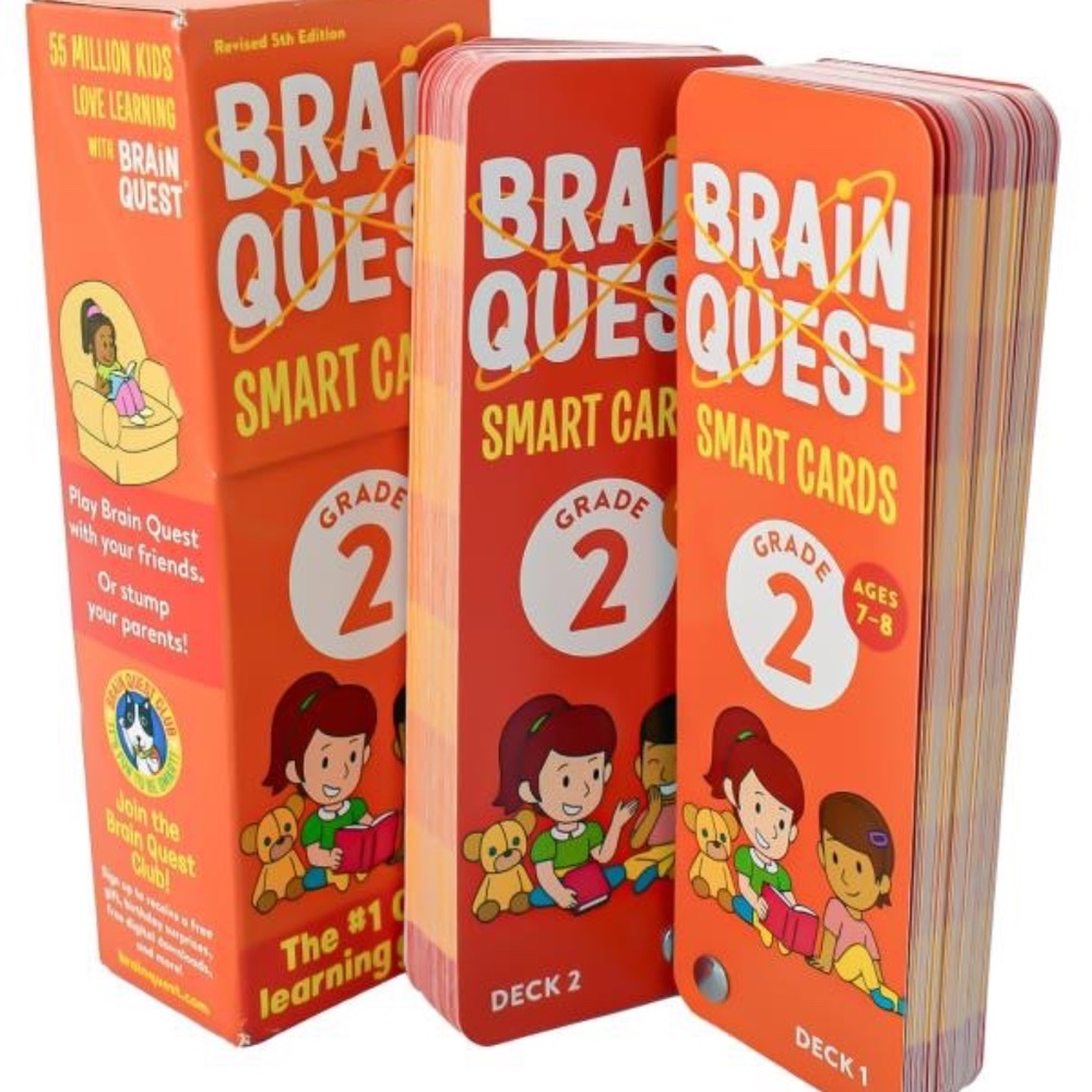 Brain Quest Smart Cards Gradeโ 2 Educational Learning Game Ages 7โ8